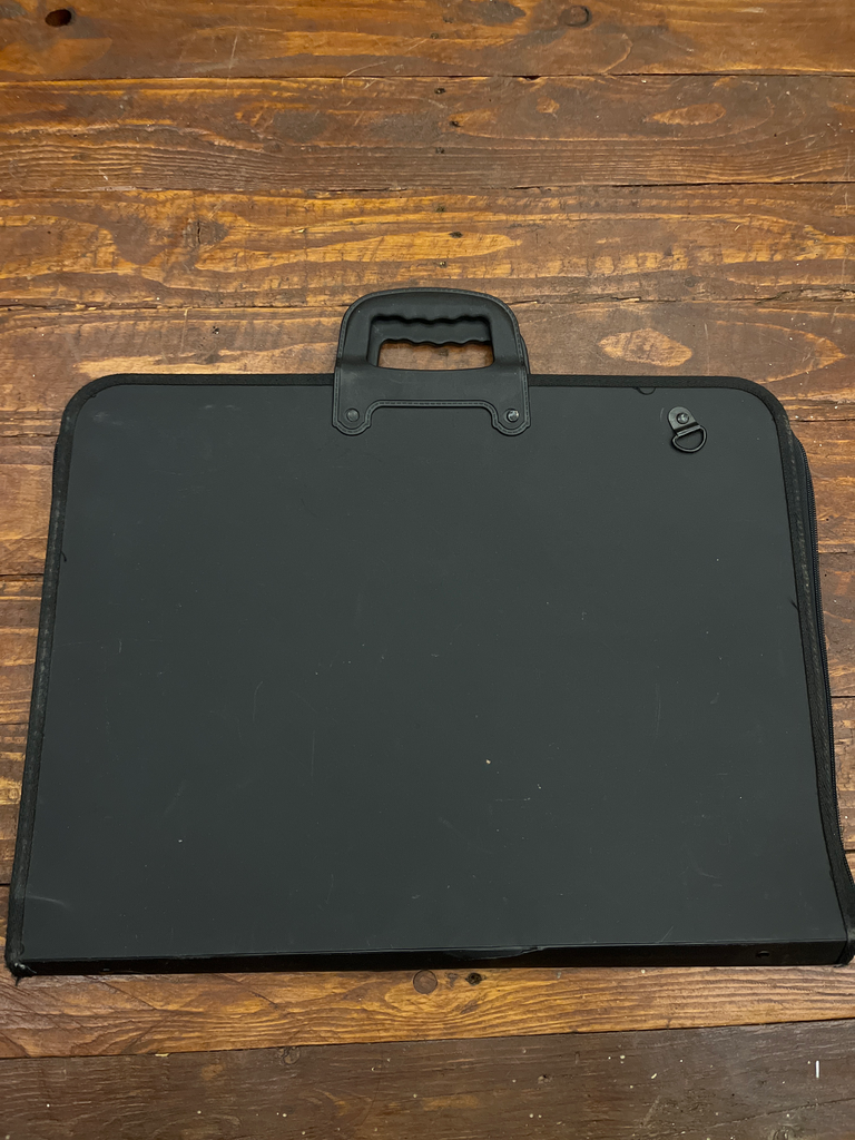 Large black documents case