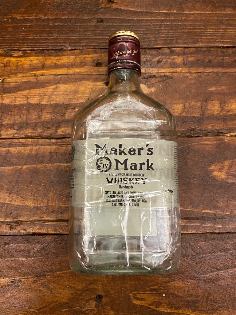 Maker's Mark whiskey bottle