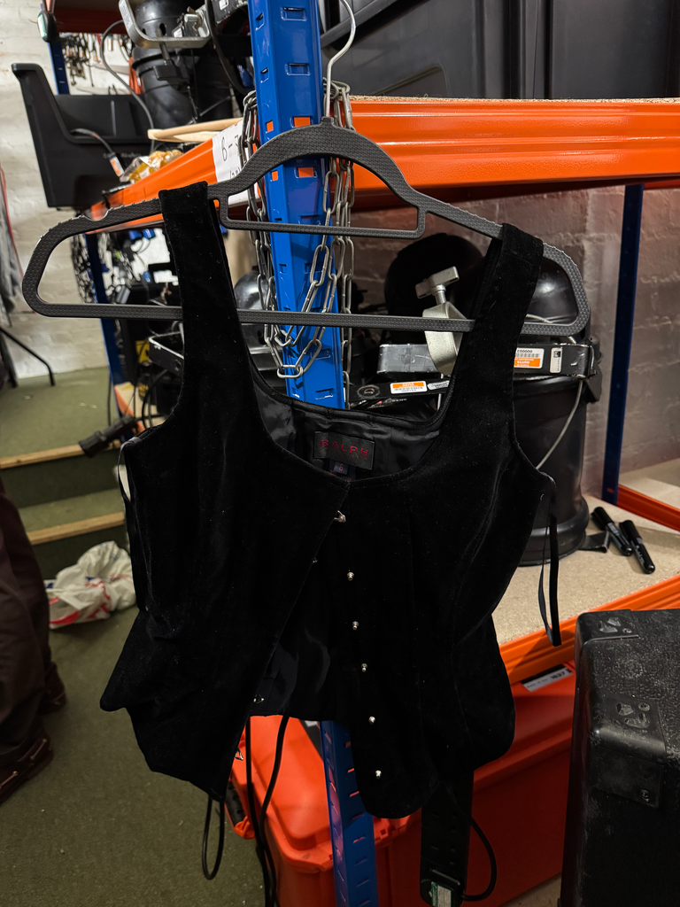 Black corset waistcoat