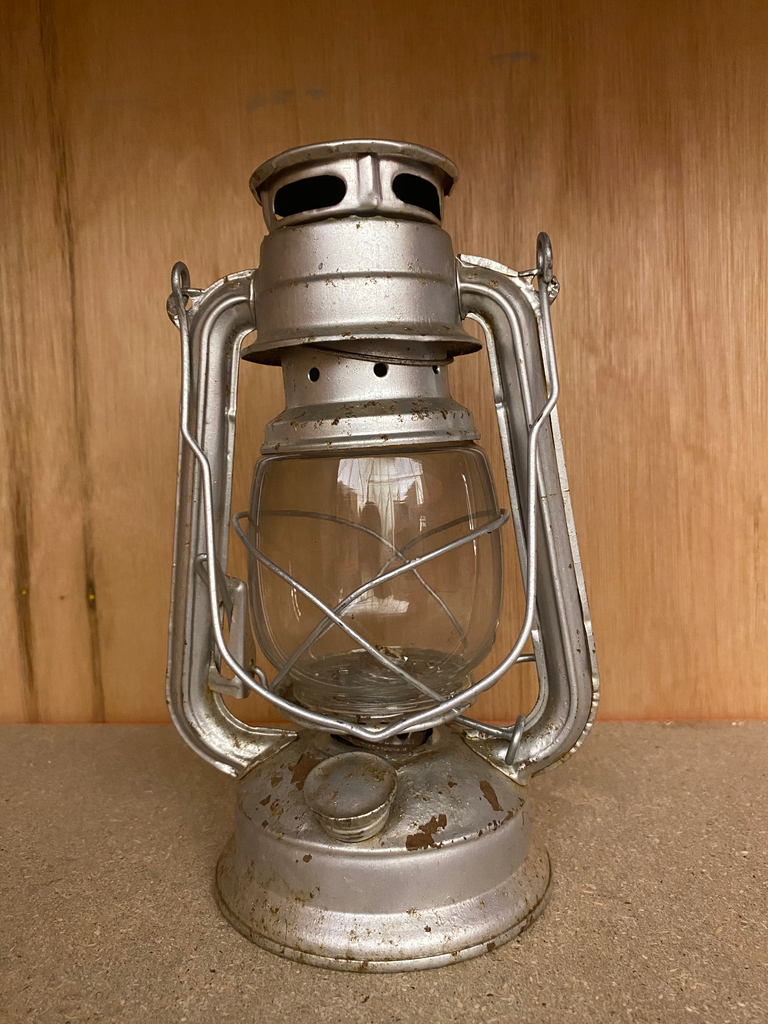 Tin Lantern (with glass)