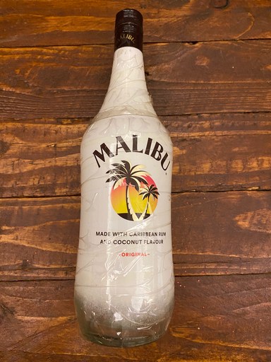 Malibu rum bottle