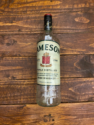 Jameson clear bottle